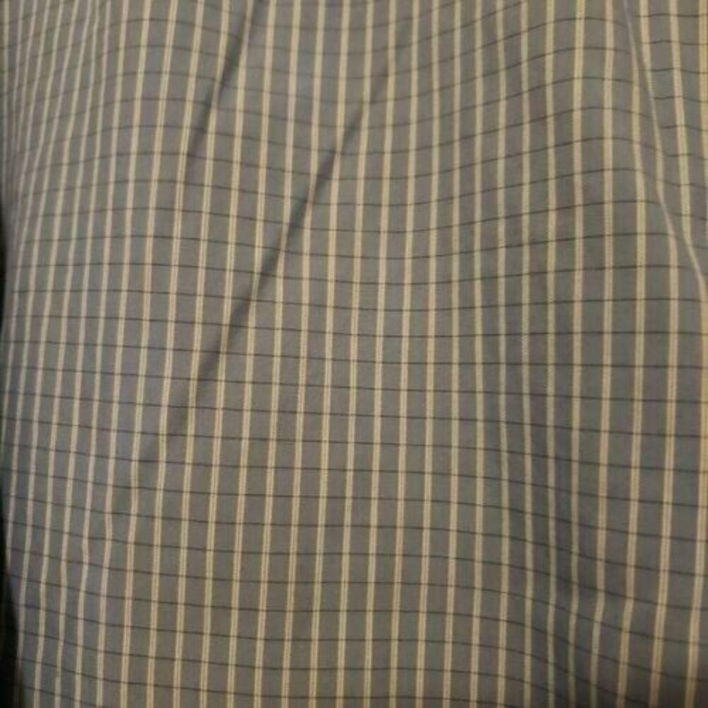 Banana Republic Mens Sz M Blue Check Long Sleeve Dress Shirt - Picture 7 of 8